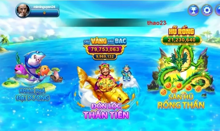 Các phòng chơi trong game Bắn Cá Đại Dương Tại GemBet
