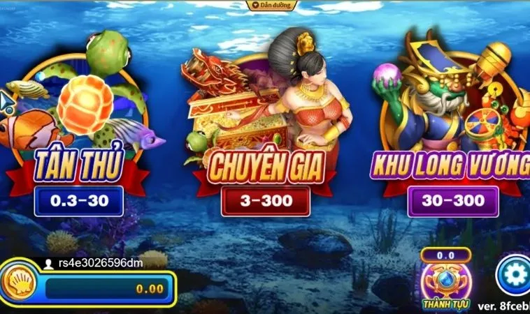 Các phòng chơi trong game Bắn Cá Rồng Tại GemBet